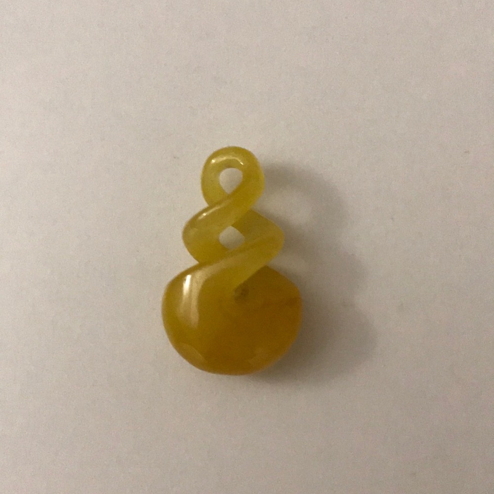 Yellow Jadeite Pendant - Authentic